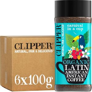 Clipper Latin American Organic Instant Coffee 6 X 100g Jars Bulk Buy For Ho Clipper Latin American Organic Instant Coffee 6 X 100g Jars Bulk Buy For Ho