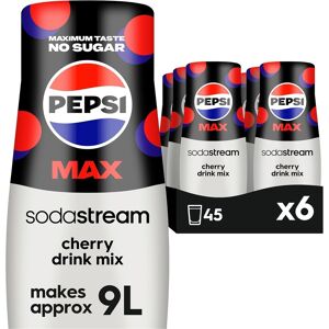 Sodastream Pepsi Max Cherry, Soda Mix For Carbonated Low Calorie Cherry Cola Flavoured Dri Sodastream Pepsi Max Cherry, Soda Mix For Carbonated Low Calorie Cherry Cola Flavoured Dri
