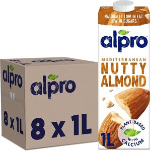 Alpro Almond Plant-Based Long Life Drink, Vegan & Dairy Free, 1l (Pack Of 8) Alpro Almond Plant-Based Long Life Drink, Vegan & Dairy Free, 1l (Pack Of 8)