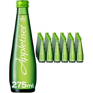 Appletiser Sparkling Apple Juice Drink Glass Bottle 275ml - Pack Of 24 Appletiser Sparkling Apple Juice Drink Glass Bottle 275ml - Pack Of 24