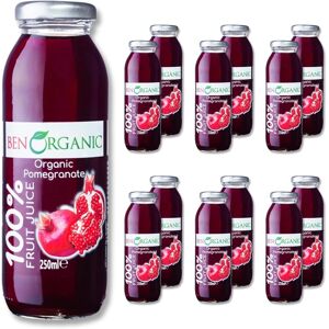Benorganic Pomegranate Juice (12 X 250ml) Glass Bottles, Organic Juices, Sugar Benorganic Pomegranate Juice (12 X 250ml) Glass Bottles, Organic Juices, Sugar