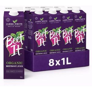 James White Drinks Beet It Organic Beetroot Juice (1 Litre X 8) Picked And Pressed James White Drinks Beet It Organic Beetroot Juice (1 Litre X 8) Picked And Pressed