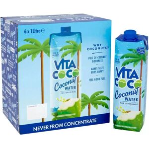 Vita Coco Original Coconut Water Packed With Electrolytes + Vitamins 1l X 6 Vita Coco Original Coconut Water Packed With Electrolytes + Vitamins 1l X 6