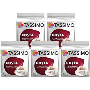 Tassimo Costa Cappuccino Coffee Espresso T Discs 40 Cup Capsules Pack 5 X 8 Pods Tassimo Costa Cappuccino Coffee Espresso T Discs 40 Cup Capsules Pack 5 X 8 Pods