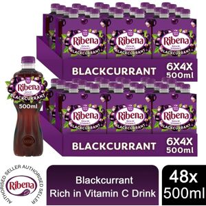Ribena Blackcurrant Fat-Free Rich In Vitamin C Juice Drink 48x500ml Ribena Blackcurrant Fat-Free Rich In Vitamin C Juice Drink 48x500ml