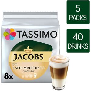 Tassimo Coffee Pods Jacobs Latte Macchiato Vanilla 5 Packs (40 Drinks) Tassimo Coffee Pods Jacobs Latte Macchiato Vanilla 5 Packs (40 Drinks)
