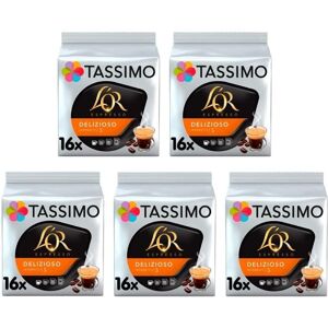 Tassimo L'Or Espresso Delizioso Coffee Pods X16 (Pack Of 5, Total 80 Drinks) Tassimo L'Or Espresso Delizioso Coffee Pods X16 (Pack Of 5, Total 80 Drinks)