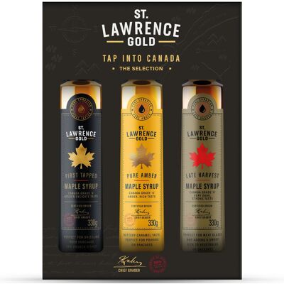 St. Lawrence Gold Gift Pack Maple Syrup Trio St. Lawrence Gold Gift Pack Maple Syrup Trio