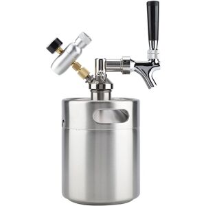 ㄧ2l Mini Stainless Steel Keg With Faucet Pressurized Home Brewing Craft Beer ㄧ2l Mini Stainless Steel Keg With Faucet Pressurized Home Brewing Craft Beer
