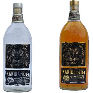 Kakira Rum Pair African Silver & Gold Rum Aged 5 & 7 Years 2 X 70cl Kakira Rum Pair African Silver & Gold Rum Aged 5 & 7 Years 2 X 70cl