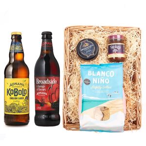 Adnams Premium Beer Wicker Tray Broadside 6.3% & Kobold Lager 4.7% Adnams Premium Beer Wicker Tray Broadside 6.3% & Kobold Lager 4.7%