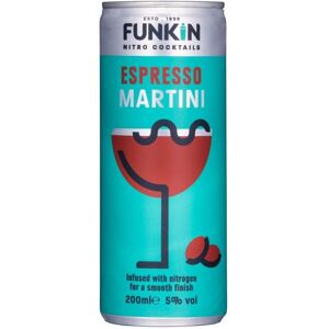 Funkin Espresso Martini 12 X 200ml Cans Pre-Mixed Ready To Drink Cocktails Funkin Espresso Martini 12 X 200ml Cans Pre-Mixed Ready To Drink Cocktails