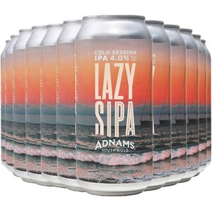 Adnams Lazy Sipa Cold Session Ipa 4% Abv 440ml Cans - Pack Of 12 Adnams Lazy Sipa Cold Session Ipa 4% Abv 440ml Cans - Pack Of 12