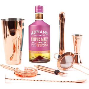 Adnams Triple Malt Whisky Cocktail Bundle 47% Abv 70cl + Copper Bar Kit Adnams Triple Malt Whisky Cocktail Bundle 47% Abv 70cl + Copper Bar Kit