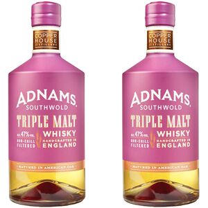 Adnams Triple Malt Whisky 47% Abv 2 X 70cl Bottles - English Triple Malt Adnams Triple Malt Whisky 47% Abv 2 X 70cl Bottles - English Triple Malt