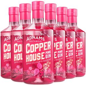 Adnams Copper House Pink Gin 40% Abv 6 X 70cl Bottles - Raspberry-Infused Gin Adnams Copper House Pink Gin 40% Abv 6 X 70cl Bottles - Raspberry-Infused Gin