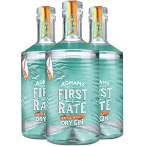 Adnams First Rate Gin 45% Abv 3 X 70cl Bottles - Triple Malt English Gin Adnams First Rate Gin 45% Abv 3 X 70cl Bottles - Triple Malt English Gin