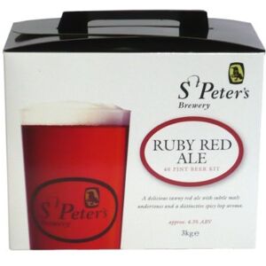 St Peters Brewery Ruby Red Ale Beer Kit 40 Pints Homebrew Beer Making Brewing St Peters Brewery Ruby Red Ale Beer Kit 40 Pints Homebrew Beer Making Brewing