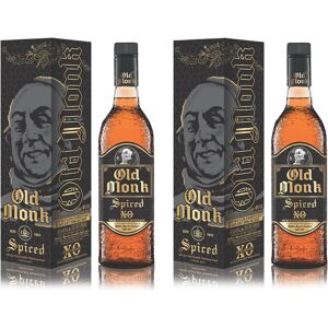 Old Monk Xo Spiced Rum 2 X 70cl 40% Abv Indian Rum In Gift Box Caramel Vanilla Old Monk Xo Spiced Rum 2 X 70cl 40% Abv Indian Rum In Gift Box Caramel Vanilla