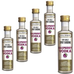 5x Still Spirits Top Shelf Raspberry Vodka Essence Flavours 2.25l 5x Still Spirits Top Shelf Raspberry Vodka Essence Flavours 2.25l