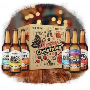 Red Rock Brewery British Christmas Beer Set Gift Pack Xmas Beer Box Present Ale Hamper 6 X 500ml Red Rock Brewery British Christmas Beer Set Gift Pack Xmas Beer Box Present Ale Hamper 6 X 500ml