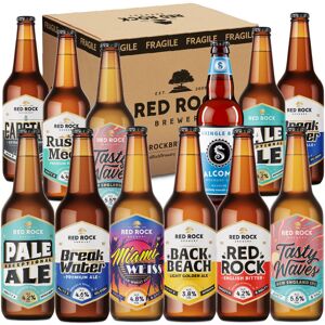 Red Rock Brewery Ale Mix 12x 0.5l Craft Dark Pale Ales Selection Pack Gift Uk South West Beer Red Rock Brewery Ale Mix 12x 0.5l Craft Dark Pale Ales Selection Pack Gift Uk South West Beer