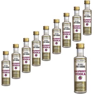 10x Still Spirits Top Shelf Raspberry Vodka Essence Flavours 2.25l 10x Still Spirits Top Shelf Raspberry Vodka Essence Flavours 2.25l