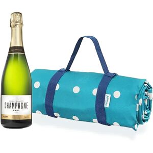 Adnams Teal Picnic Blanket With Brut Champagne 75cl 12% – Luxury Gift Set Adnams Teal Picnic Blanket With Brut Champagne 75cl 12% – Luxury Gift Set