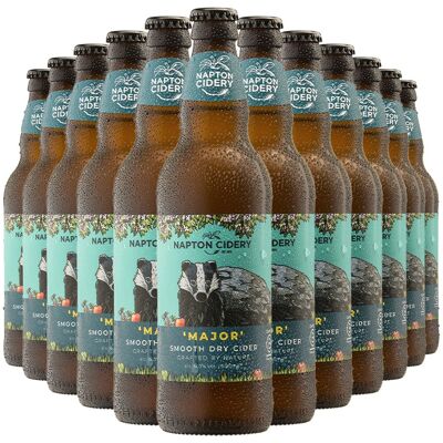 Napton Cidery Napton Major Dry Cider 6.0% - 12 X 500 ml - Slightly Sparkling Smooth Vegan Napton Cidery Napton Major Dry Cider 6.0% - 12 X 500 ml - Slightly Sparkling Smooth Vegan