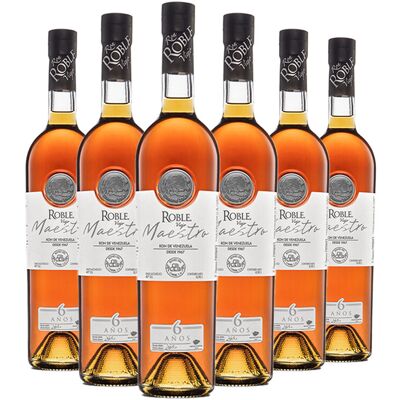 Ron Roble Viejo Maestro 6 Años 6 X 70cl Premium Smooth Rum Ron Roble Viejo Maestro 6 Años 6 X 70cl Premium Smooth Rum