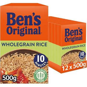 Ben'S Original Wholegrain Brown Rice, Bulk Multipack 12 X 500 G Boxes (Total 6 Ben'S Original Wholegrain Brown Rice, Bulk Multipack 12 X 500 G Boxes (Total 6