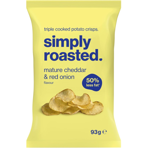 Mindful Snacker Company Ltd Simply Roasted Mature Cheddar Crisps - 12 Bags, 50% Less Fat, Gluten-Free Mindful Snacker Company Ltd Simply Roasted Mature Cheddar Crisps - 12 Bags, 50% Less Fat, Gluten-Free