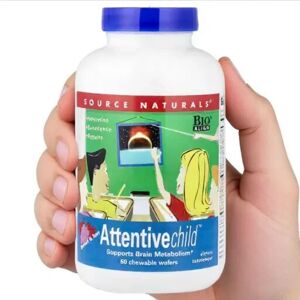 Source Naturals, Attentive Child™, Sweet & Tart, 60 Chewable Wafers Source Naturals, Attentive Child™, Sweet & Tart, 60 Chewable Wafers