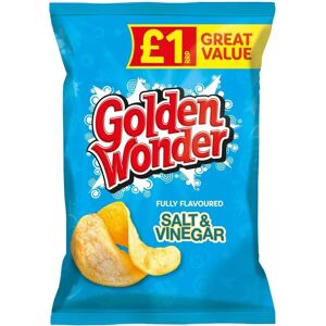 Golden Wonder Salt And Vinegar Fully Flavoured Crisps 57gx 18 Pack- Golden Wonder Salt And Vinegar Fully Flavoured Crisps 57gx 18 Pack-