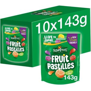 Rowntrees Rowntree'S Fruit Pastilles Sweets Sharing Bag 143g - 10 X 143g Bags Rowntrees Rowntree'S Fruit Pastilles Sweets Sharing Bag 143g - 10 X 143g Bags