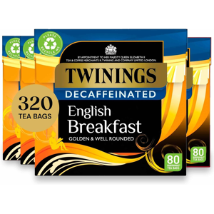 Twinings English Breakfast Decaf Tea Golden, Well Rounded & Full Bodied Decaff Twinings English Breakfast Decaf Tea Golden, Well Rounded & Full Bodied Decaff