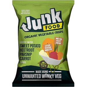 Junk Crisps Organic Root Vegetable Crisps 12x40g Gluten Free Vegan Junk Crisps Organic Root Vegetable Crisps 12x40g Gluten Free Vegan