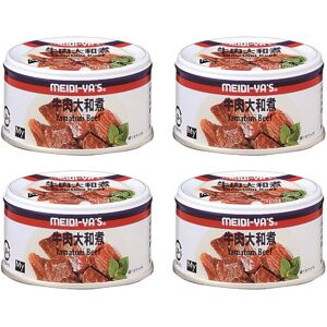 Japanese Canned Beef Food Soy Sauce Sugar Ginger Meat Preserved Snack Meidi 90g Japanese Canned Beef Food Soy Sauce Sugar Ginger Meat Preserved Snack Meidi 90g