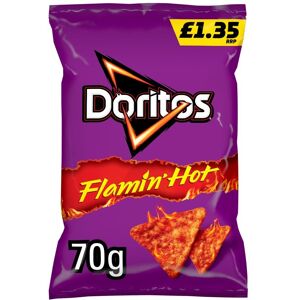 Doritos Flamin' Hot Sharing Bag Crisps 70g (Pack Of 15) Doritos Flamin' Hot Sharing Bag Crisps 70g (Pack Of 15)