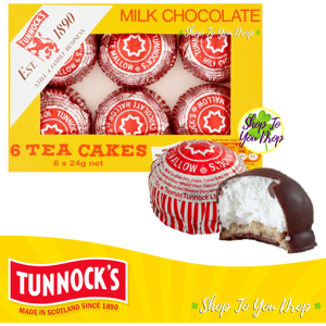 Tunnock'S 48 Tunnocks Teacakes Tea Cakes Milk Chocolate Covered 8 X 6 Pack 24g Snack🎁🍫 Tunnock'S 48 Tunnocks Teacakes Tea Cakes Milk Chocolate Covered 8 X 6 Pack 24g Snack🎁🍫