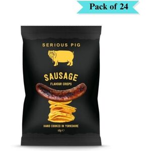 Simply Roasted Serious Pig Sausage Flavour Crisps - Pack Of 24 (40g Each) Simply Roasted Serious Pig Sausage Flavour Crisps - Pack Of 24 (40g Each)