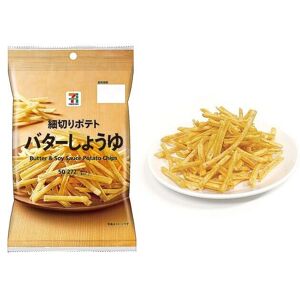 Japanese Potato Chips Snack Butter Soy Sauce Sticks Crispy Food Seven Eleven 50g Japanese Potato Chips Snack Butter Soy Sauce Sticks Crispy Food Seven Eleven 50g