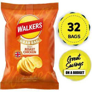Walkers Roast Chicken Grab Bag Crisps 32 X 45g Walkers Roast Chicken Grab Bag Crisps 32 X 45g