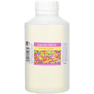 Cupcake World Sicilian Lemon Intense Strong Food Flavouring Concentrate 500ml Cupcake World Sicilian Lemon Intense Strong Food Flavouring Concentrate 500ml