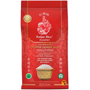 Kaijae Rice Thai Hom Mali Premium Jasmine Rice - 20kg Catering Size - Bulk Buy Kaijae Rice Thai Hom Mali Premium Jasmine Rice - 20kg Catering Size - Bulk Buy