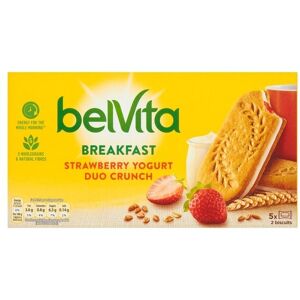 Belvita Breakfast Biscuits Strawberry & Yogurt (5x50g) - 10 Pack Belvita Breakfast Biscuits Strawberry & Yogurt (5x50g) - 10 Pack