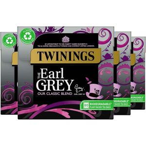 Twinings Earl Grey, Pack Of 4, Total 320 Teabags Twinings Earl Grey, Pack Of 4, Total 320 Teabags