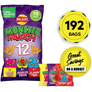 Walkers Crisps Variety Mix Pack Snacks Monster Munch 16 X 12 Walkers Crisps Variety Mix Pack Snacks Monster Munch 16 X 12