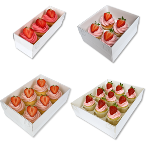 Sweet Artist Cupcake Box Variety Pack, 20 X Boxes (5 Each: 3-Hole, 4-Hole, 6-Hole, 12-Hole) Sweet Artist Cupcake Box Variety Pack, 20 X Boxes (5 Each: 3-Hole, 4-Hole, 6-Hole, 12-Hole)