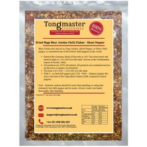 Tongmaster Dried Naga Bhut Jolokia Chilli Flakes - Ghost Pepper - 500g Tongmaster Dried Naga Bhut Jolokia Chilli Flakes - Ghost Pepper - 500g